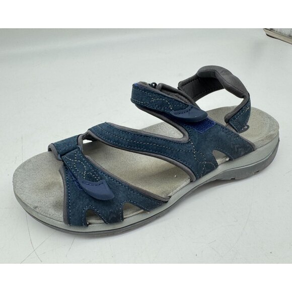 Dr. Scholls Women's Adelle Sandals Size 10M Navy Suede Comfort Casual Strappy - Picture 10 of 12